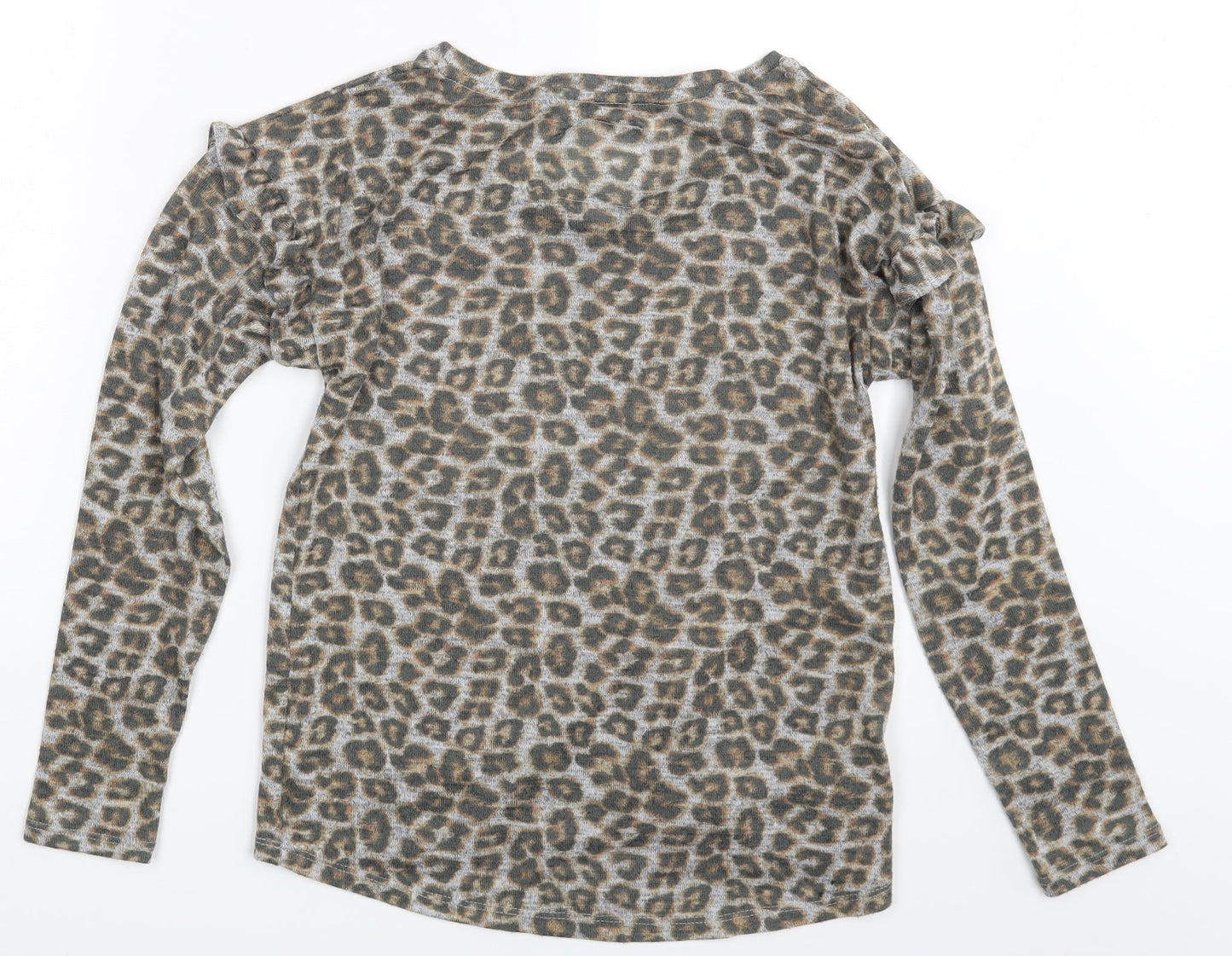 Lounge Womens  Animal Print  Pullover Sweatshirt Size 6