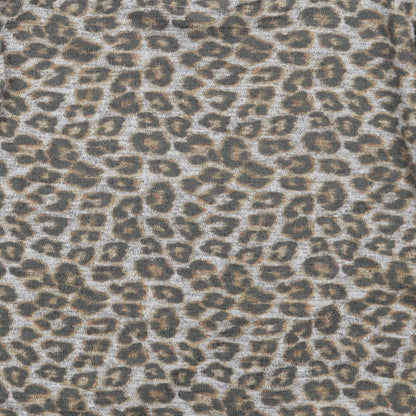 Lounge Womens  Animal Print  Pullover Sweatshirt Size 6