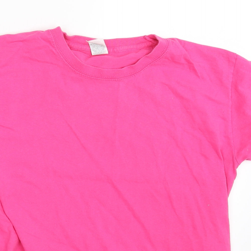 Fruit of the Loom Womens Pink   Basic T-Shirt Size S