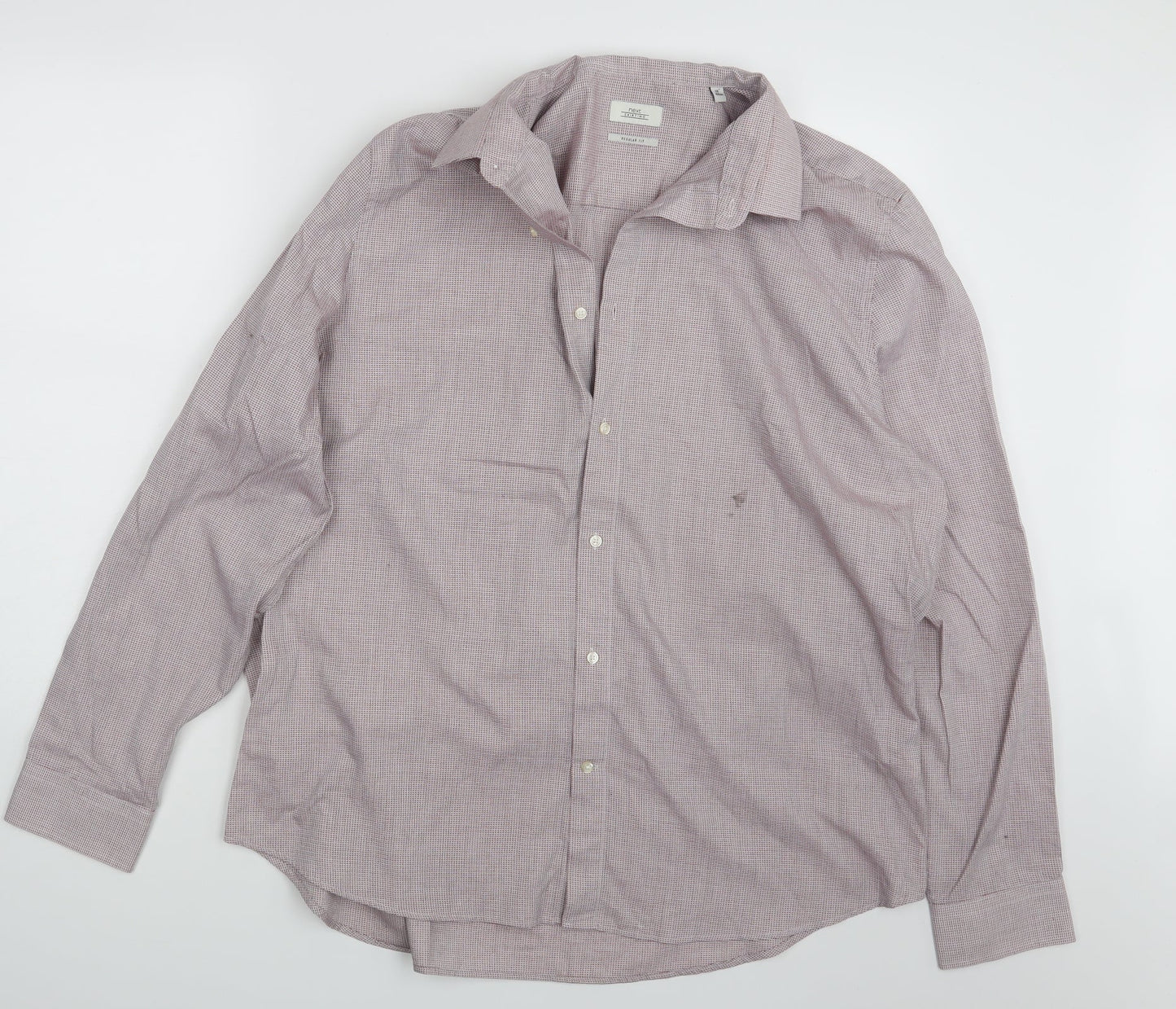 NEXT Mens Pink    Button-Up Size 18