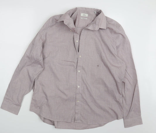 NEXT Mens Pink    Button-Up Size 18