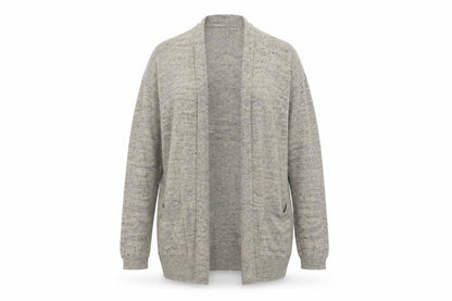 Front view of Atmosphere women’s brown cardigan jumper, size UK 8