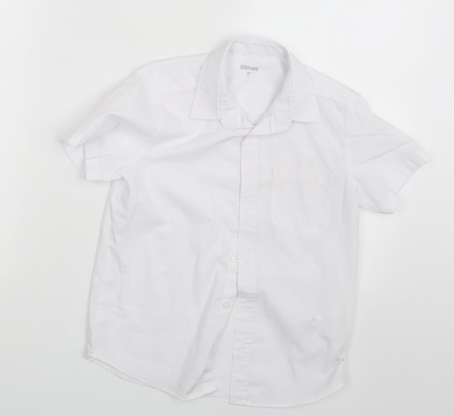 Debenhams Boys White   Basic Button-Up Size 8 Years