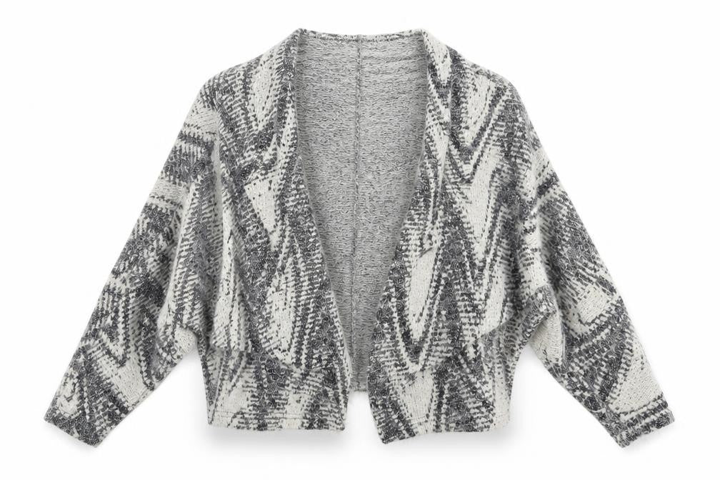 Atmosphere Womens Multicoloured Geometric  Cape Jumper Size S