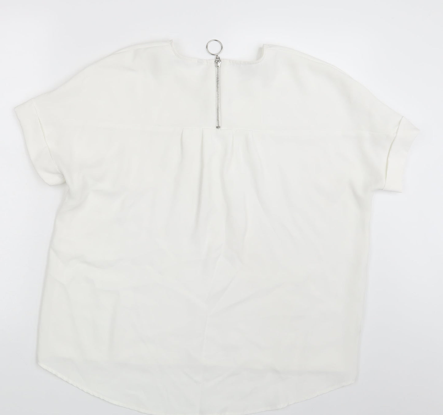 Preworn Womens Ivory   Basic Blouse One Size