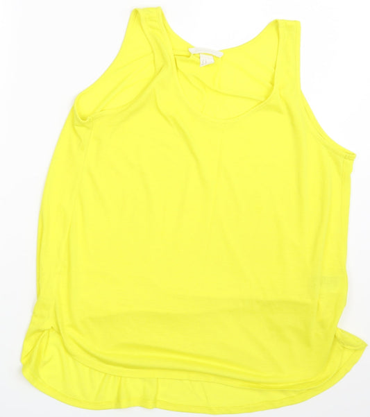 H&M Womens Yellow   Camisole Blouse Size M