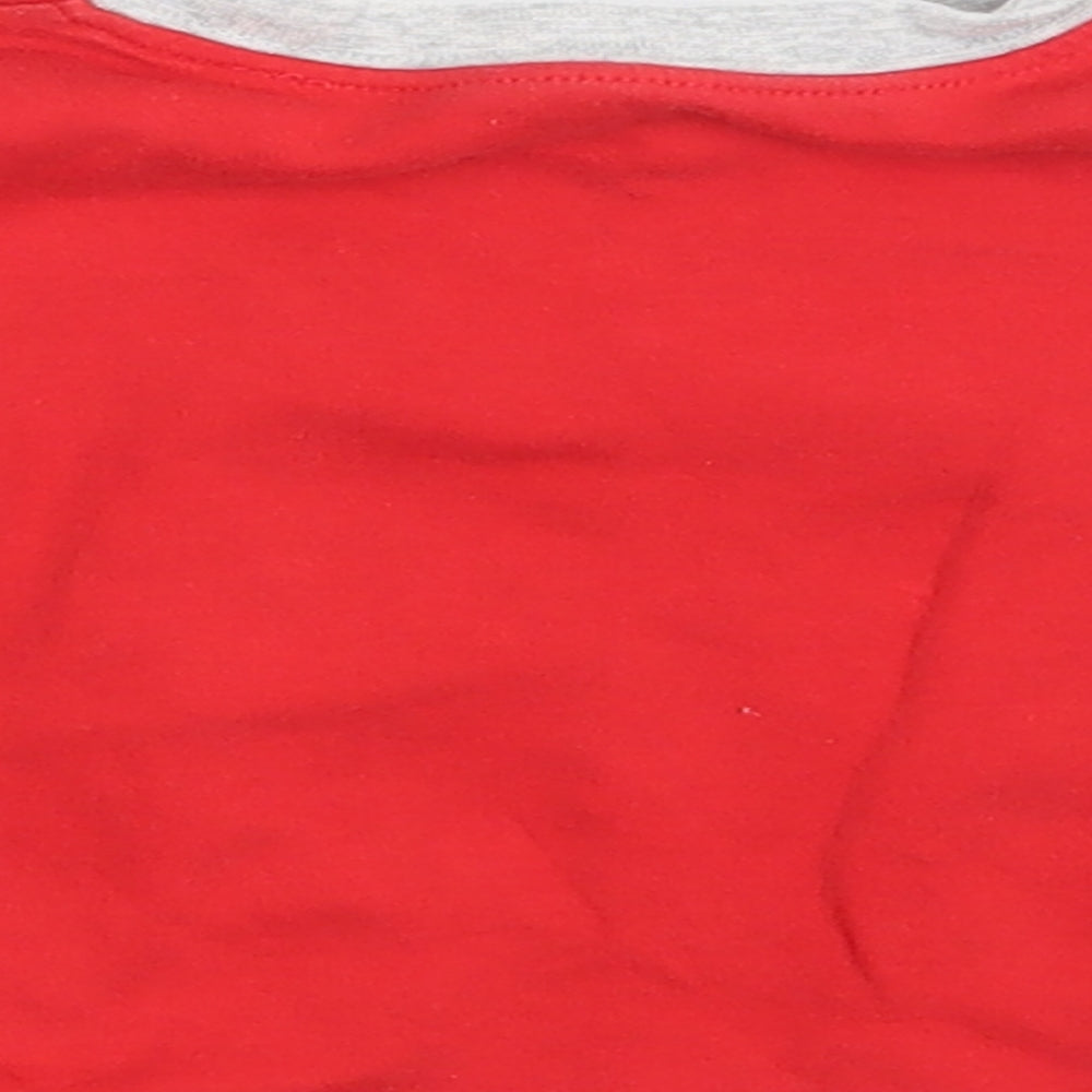 Mickey Mouse Boys Red   Basic T-Shirt Size 3-6 Months