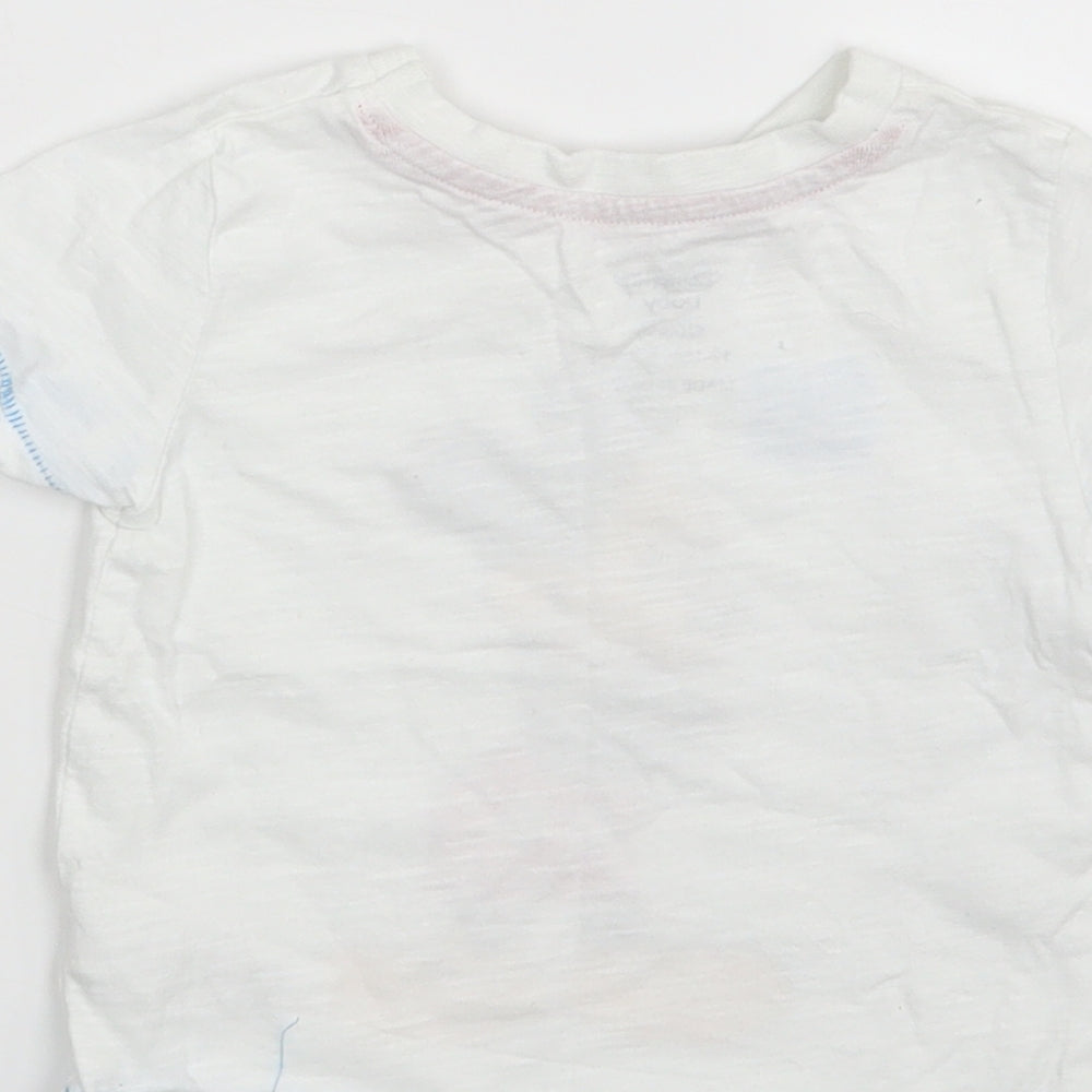 Disney Baby White   Basic T-Shirt Size 12-18 Months
