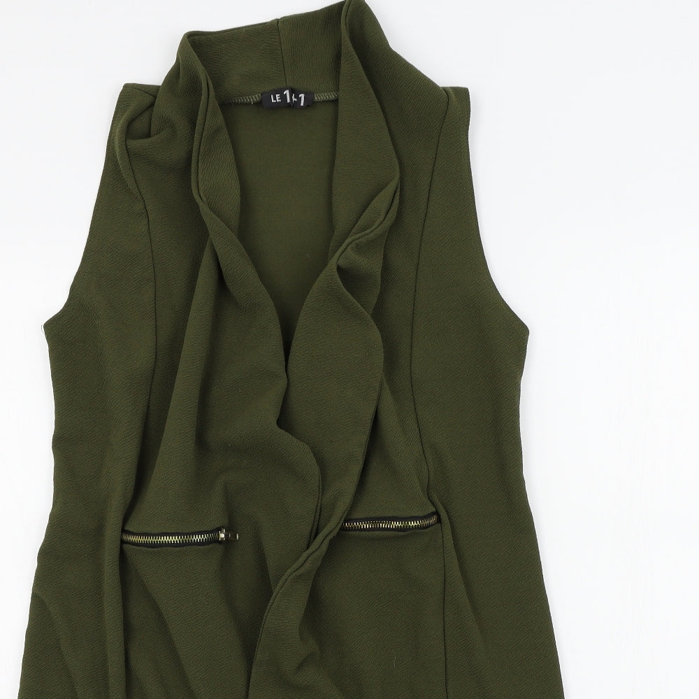 LE1-1 Womens Green   Jacket Waistcoat Size 8