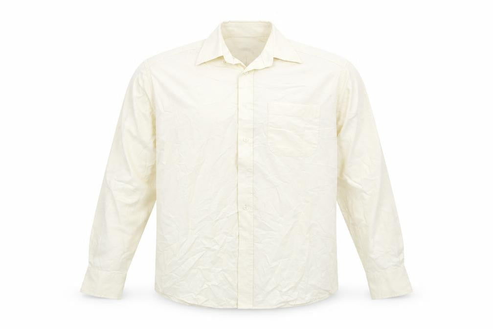 Marks & Spencer Mens Beige Colourblock   Button-Up Size 38