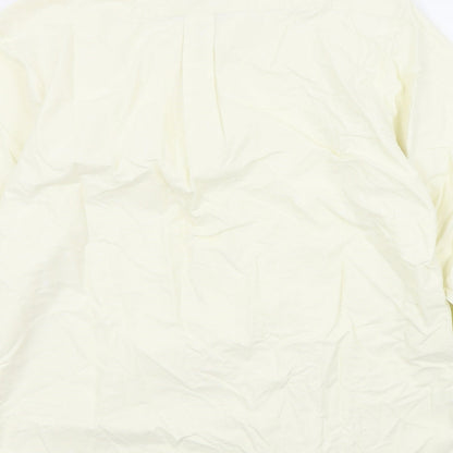 Marks & Spencer Mens Beige Colourblock   Button-Up Size 38