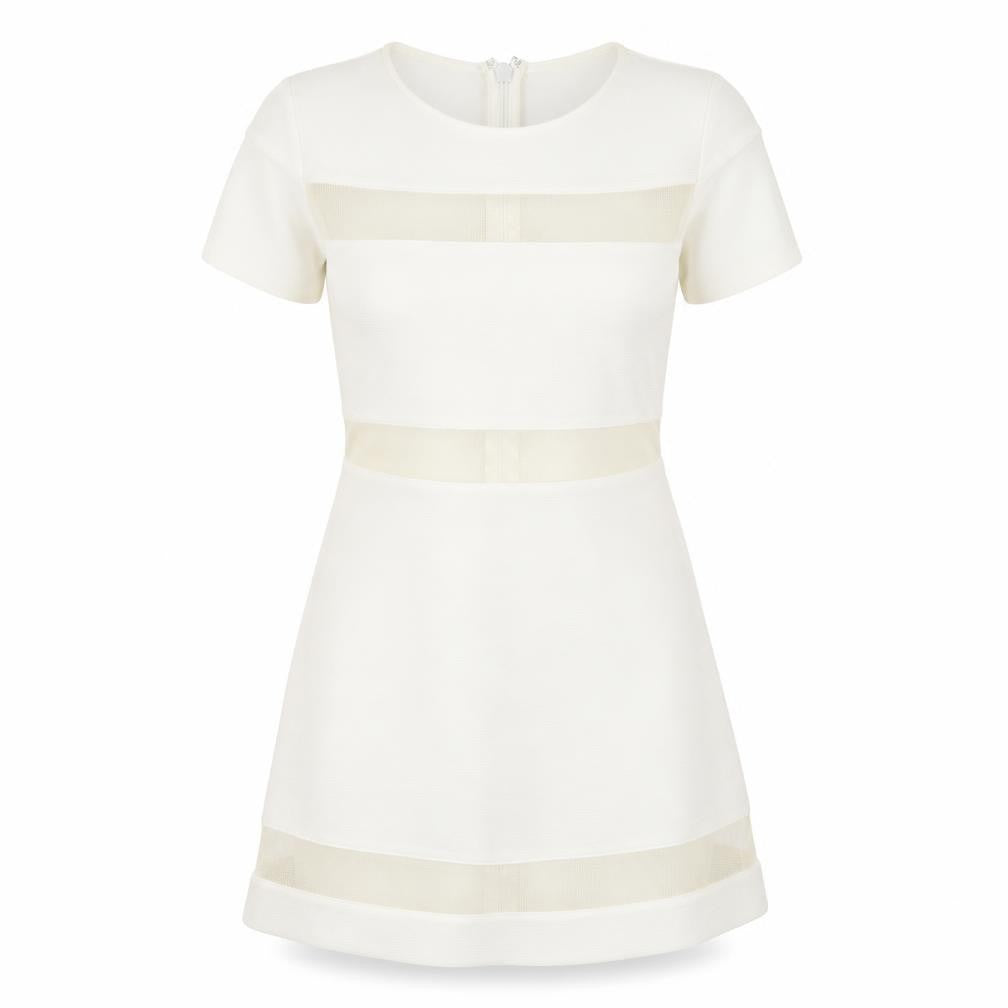 Topshop Womens White   Fit & Flare  Size 8