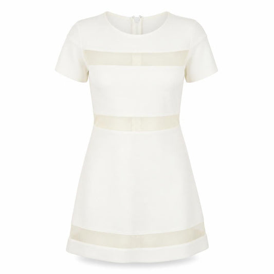 Topshop Womens White   Fit & Flare  Size 8