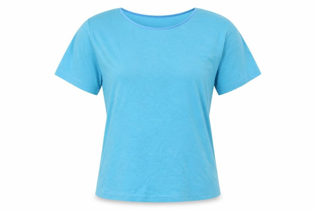the collection Womens Blue Colourblock  Basic T-Shirt Size M