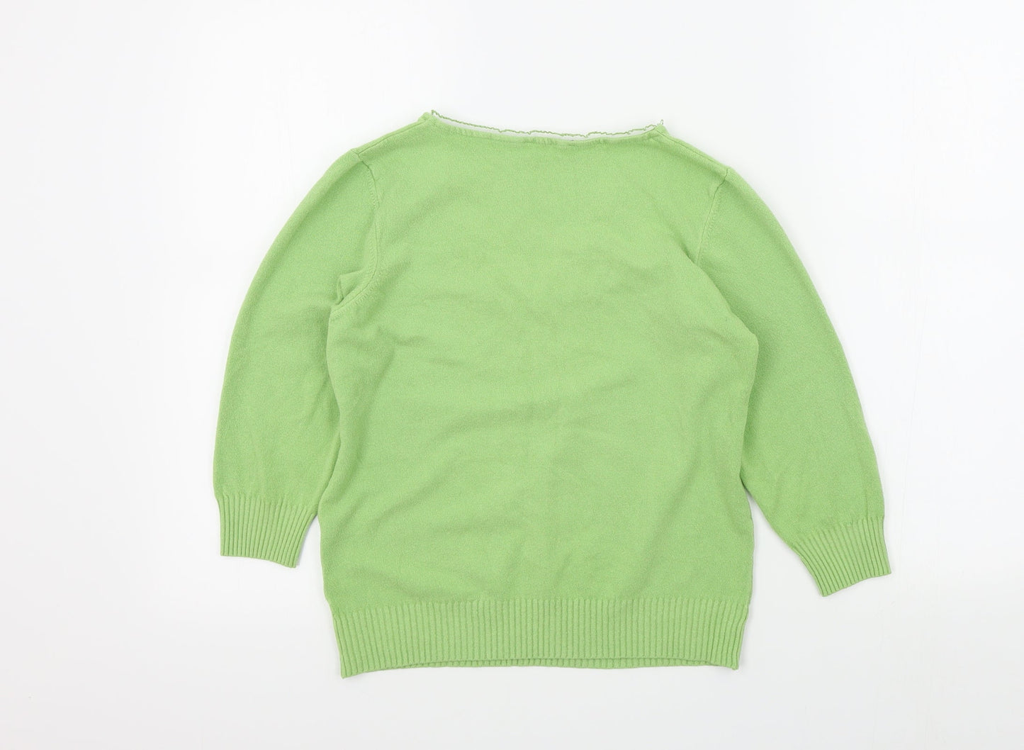 m&s Womens Green   Pullover Jumper Size 14