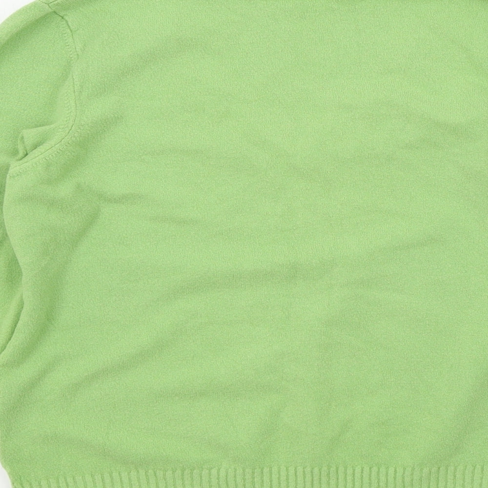 m&s Womens Green   Pullover Jumper Size 14