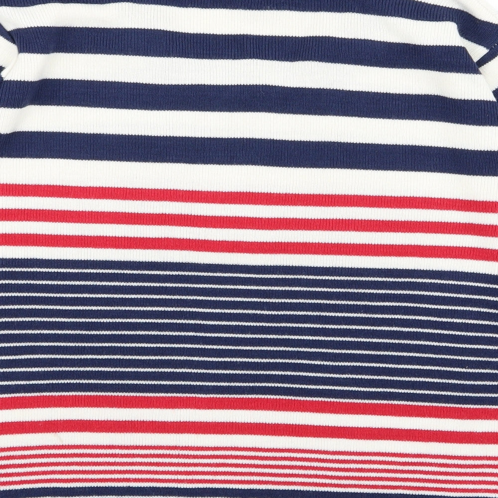 Damart Womens Multicoloured Striped  Basic T-Shirt Size 14