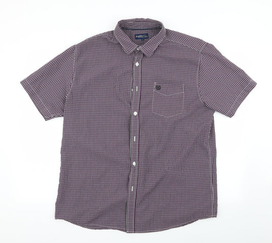 Easy Mens Multicoloured Check   Button-Up Size L