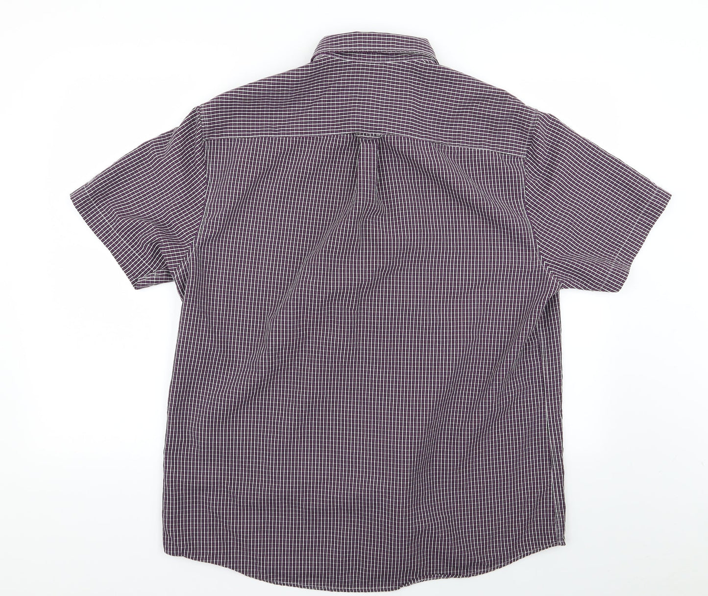 Easy Mens Multicoloured Check   Button-Up Size L
