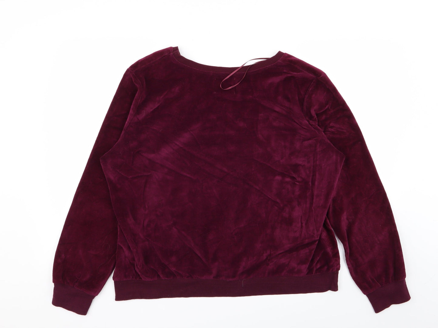 love to lounge Womens Purple Solid  Top Pyjama Top Size 14