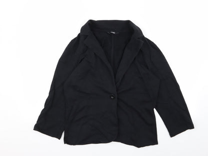 Asda George Womens Black   Jacket Blazer Size 12