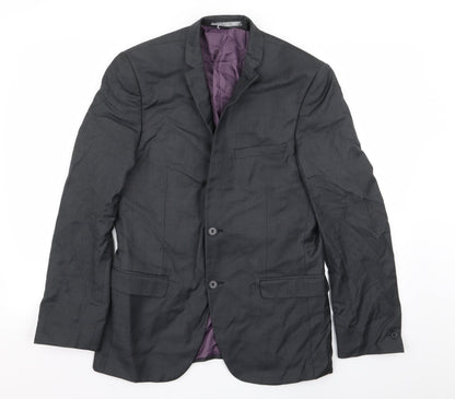 Additional front view of Red Herring men’s grey jacket blazer, size 38