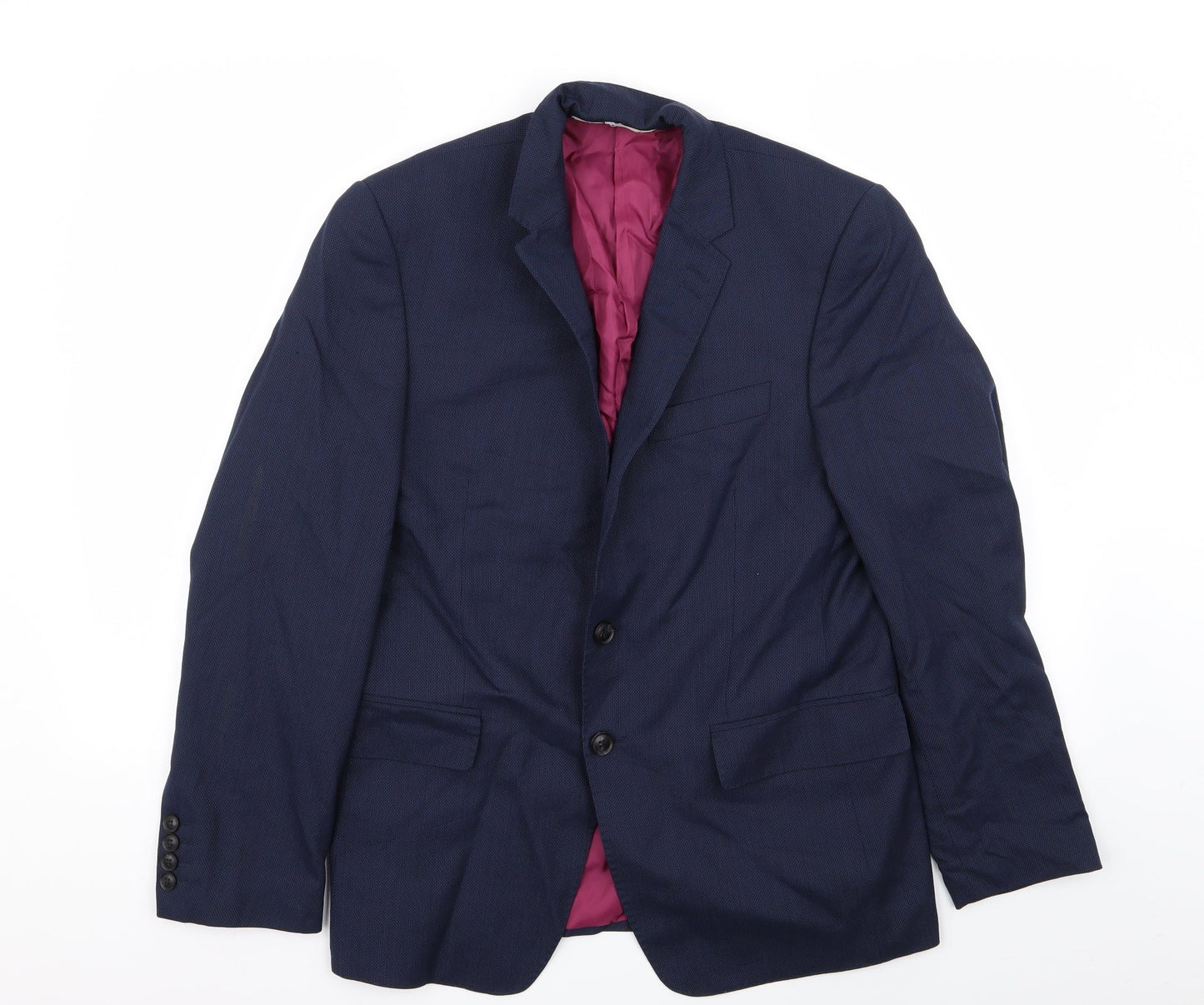 M&s Mens Blue   Jacket Blazer Size 38