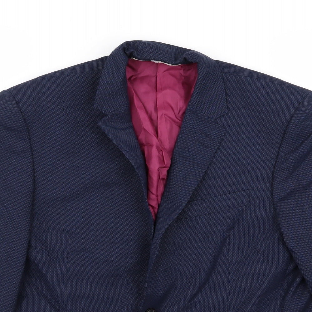 M&s Mens Blue   Jacket Blazer Size 38