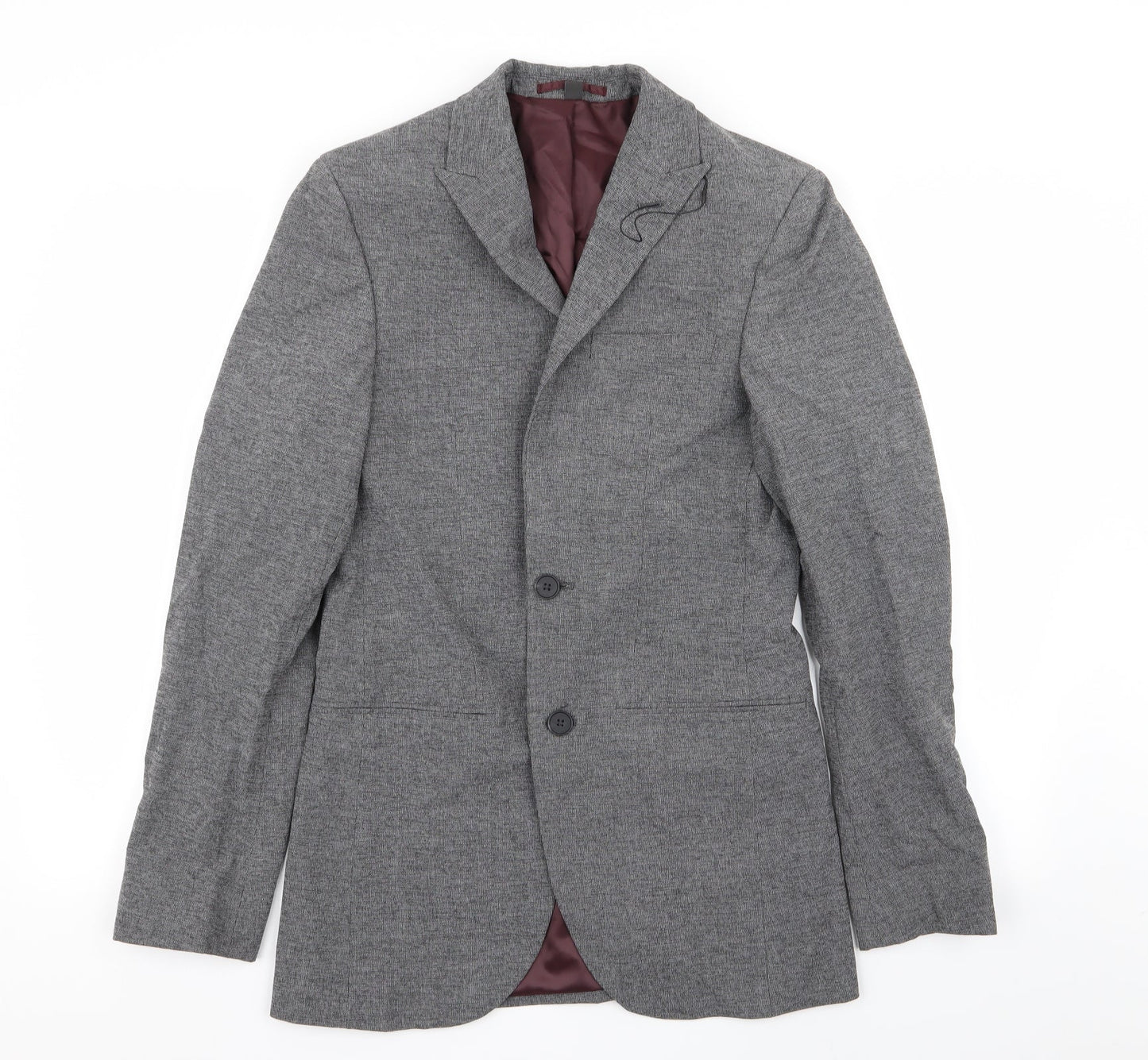 M&s Mens Grey   Jacket Blazer Size 34