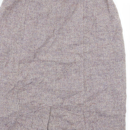 Brand and care label for cotsworld women’s purple a-line skirt, size UK 10