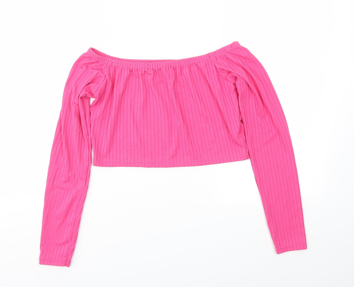 I SAW IT FIRST Womens Pink   Basic T-Shirt Size M