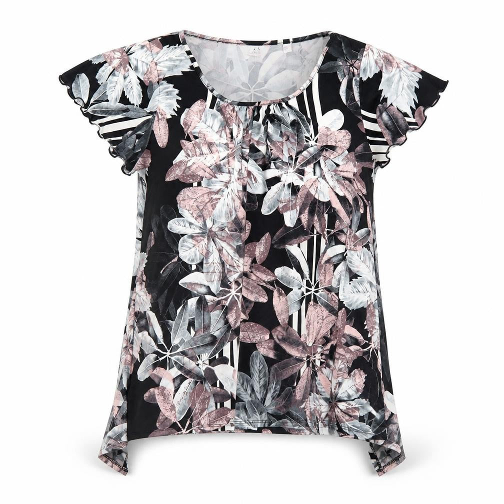 JUILIPA Womens Multicoloured Floral  Basic Blouse Size 12