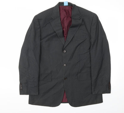 Green Woods  Mens Black   Jacket Blazer Size 40