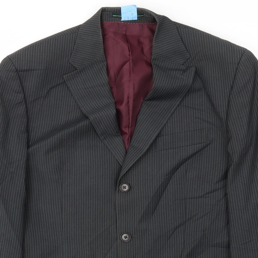 Green Woods  Mens Black   Jacket Blazer Size 40