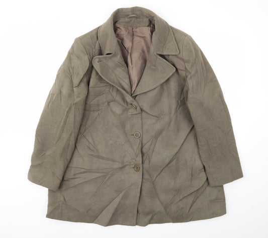 BHS Womens Green   Jacket Coat Size 18