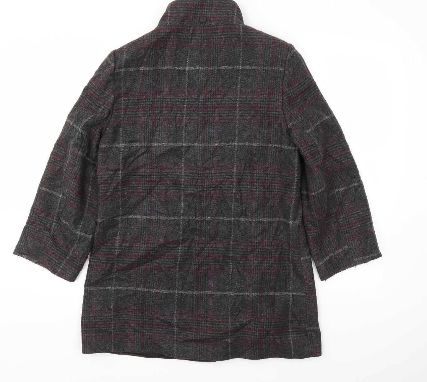 BHS Womens Multicoloured Check  Jacket Coat Size 10