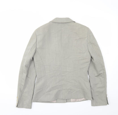 Back view of Principles women’s grey jacket blazer, size UK 10
