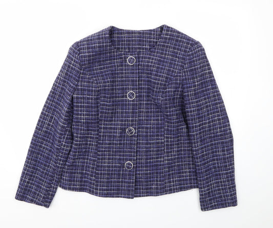 EWM Womens Blue   Jacket Blazer Size 14
