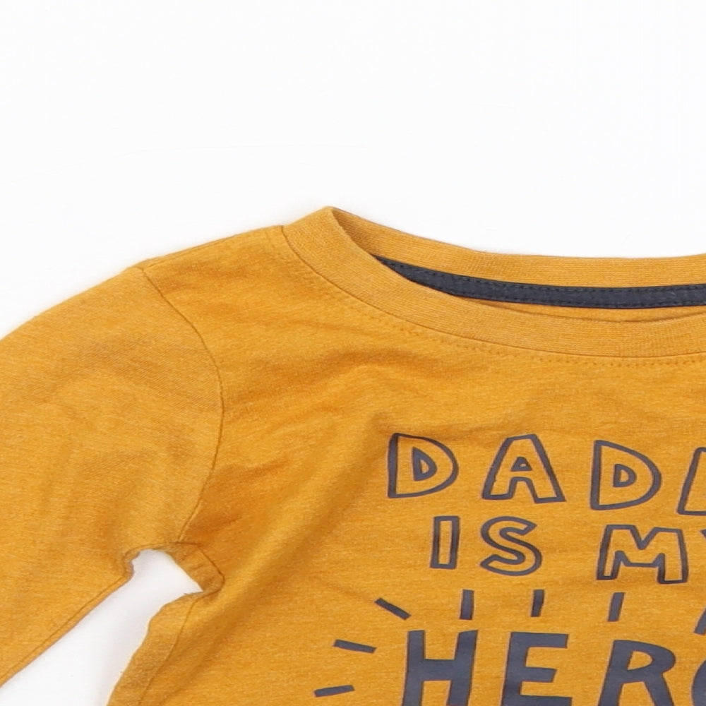 Primark Baby Yellow   Basic T-Shirt Size 9-12 Months