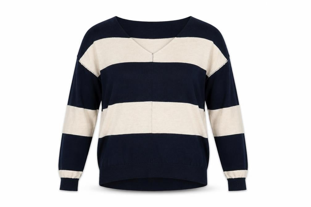 NEXT Womens Blue Striped  Pullover Jumper Size 6