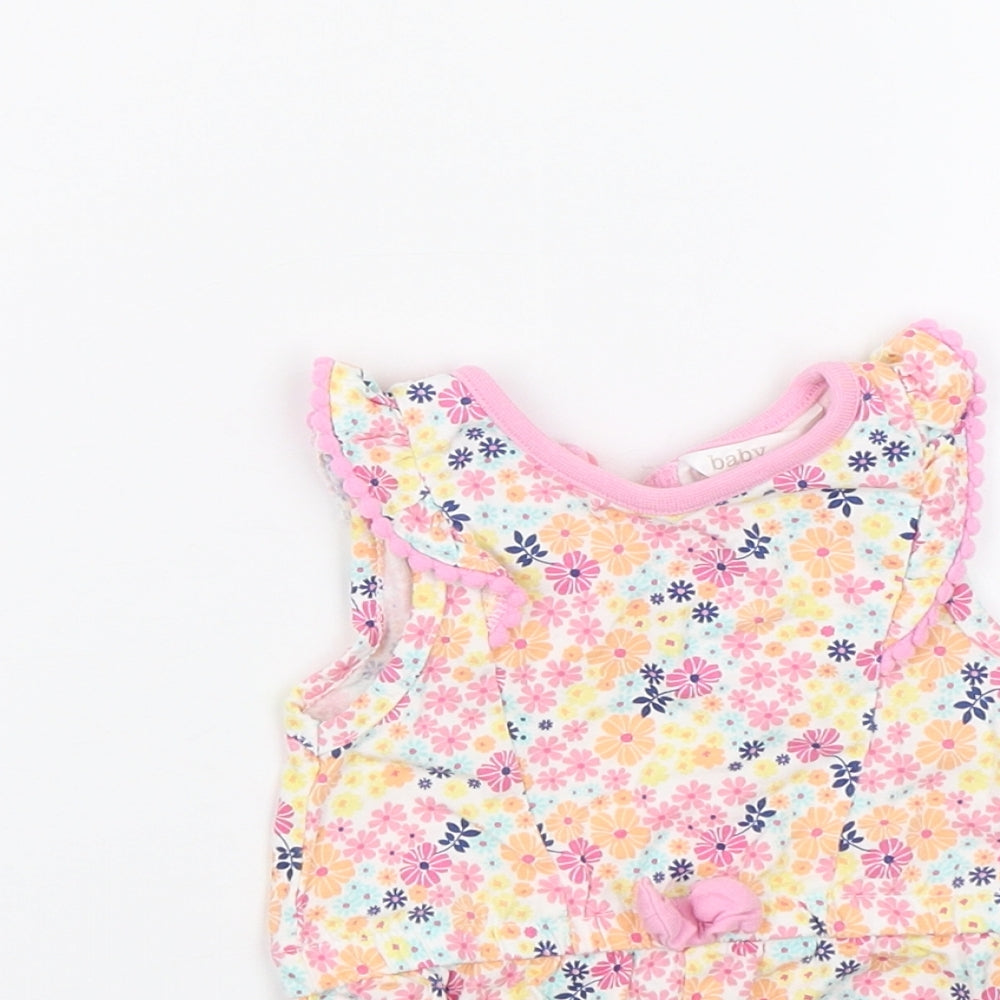 M&Co  Multicoloured Floral  Jumpsuit Outfit/Set Size 0-3 Months