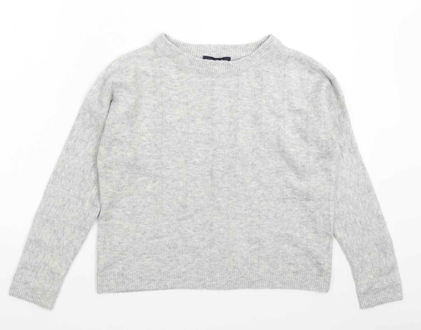 Marks and Spencer Womens Grey  Knit Pullover Jumper Size 8