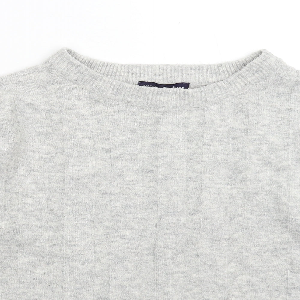 Marks and Spencer Womens Grey  Knit Pullover Jumper Size 8