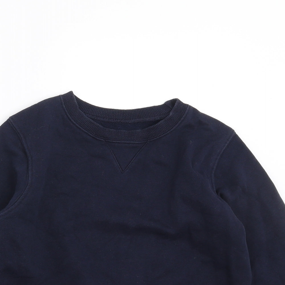 Matalan Boys Blue   Pullover Sweatshirt Size 7 Years  - school