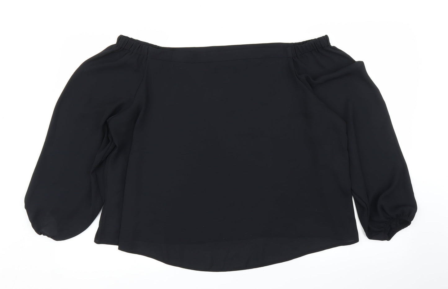 Select Womens Black   Basic Blouse Size 18
