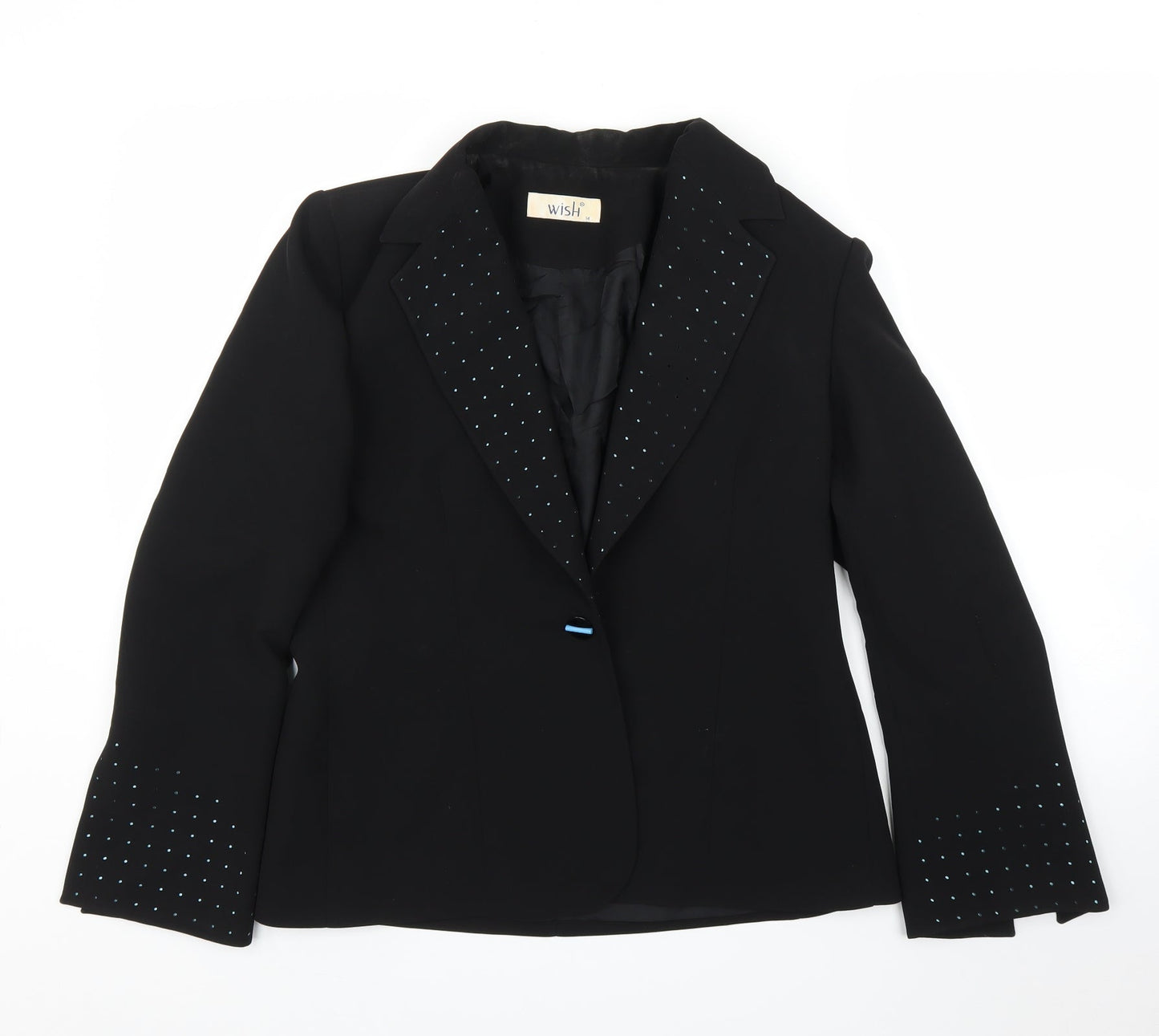 Wish Womens Black   Jacket Blazer Size 14