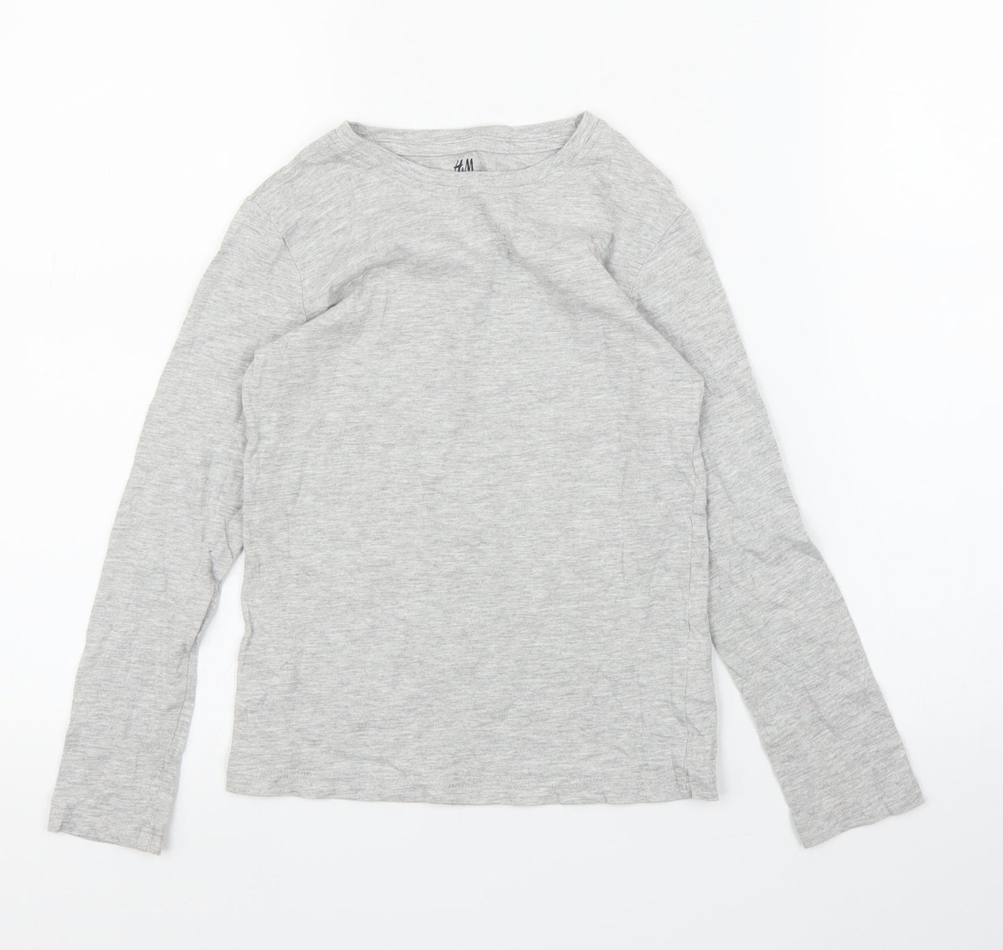 H&M Girls Grey   Basic T-Shirt Size 7 Years