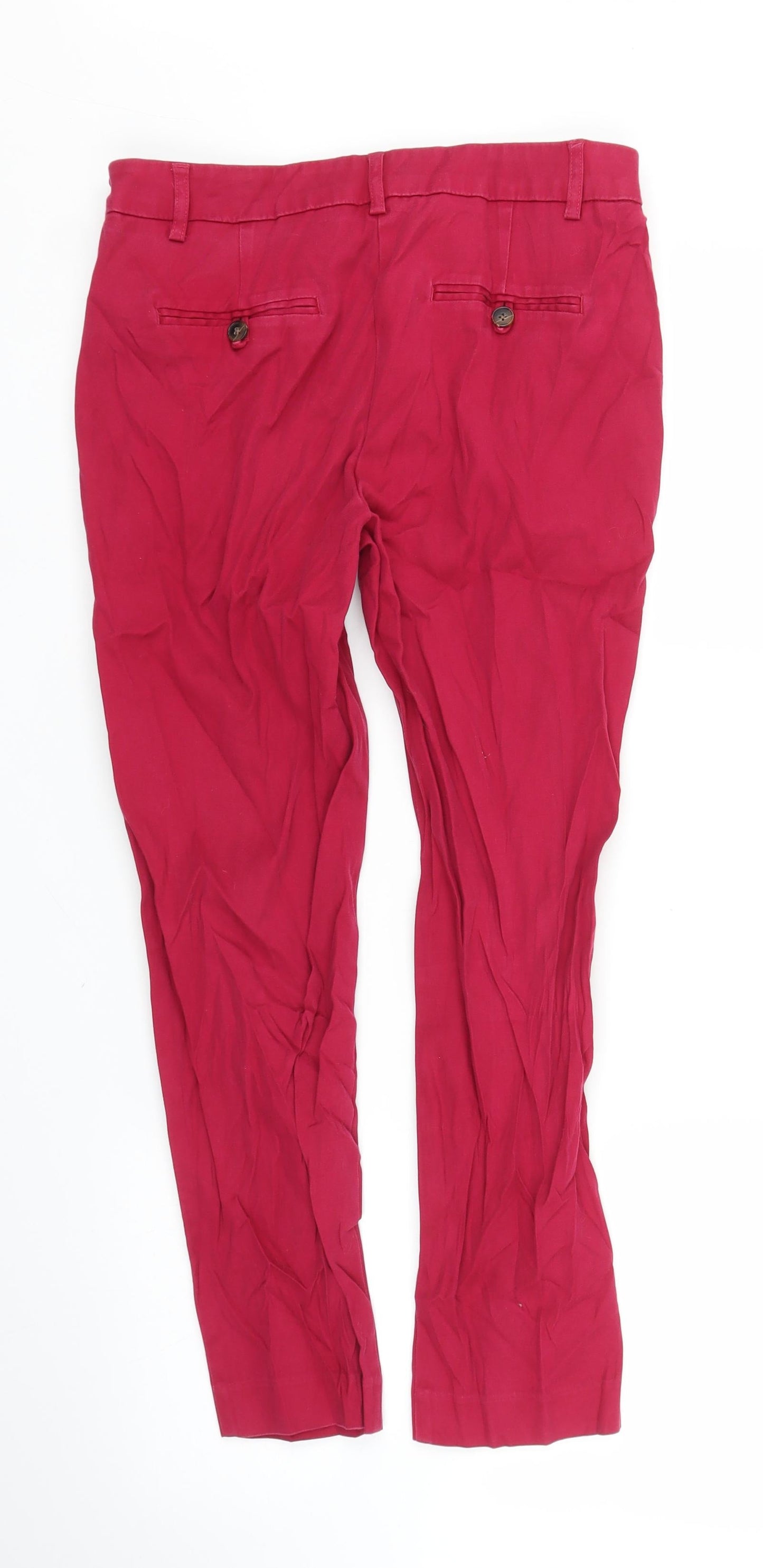 NEXT Womens Pink   Capri Trousers Size 10 L23 in