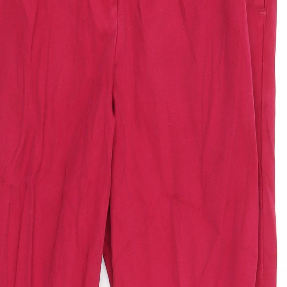 NEXT Womens Pink   Capri Trousers Size 10 L23 in