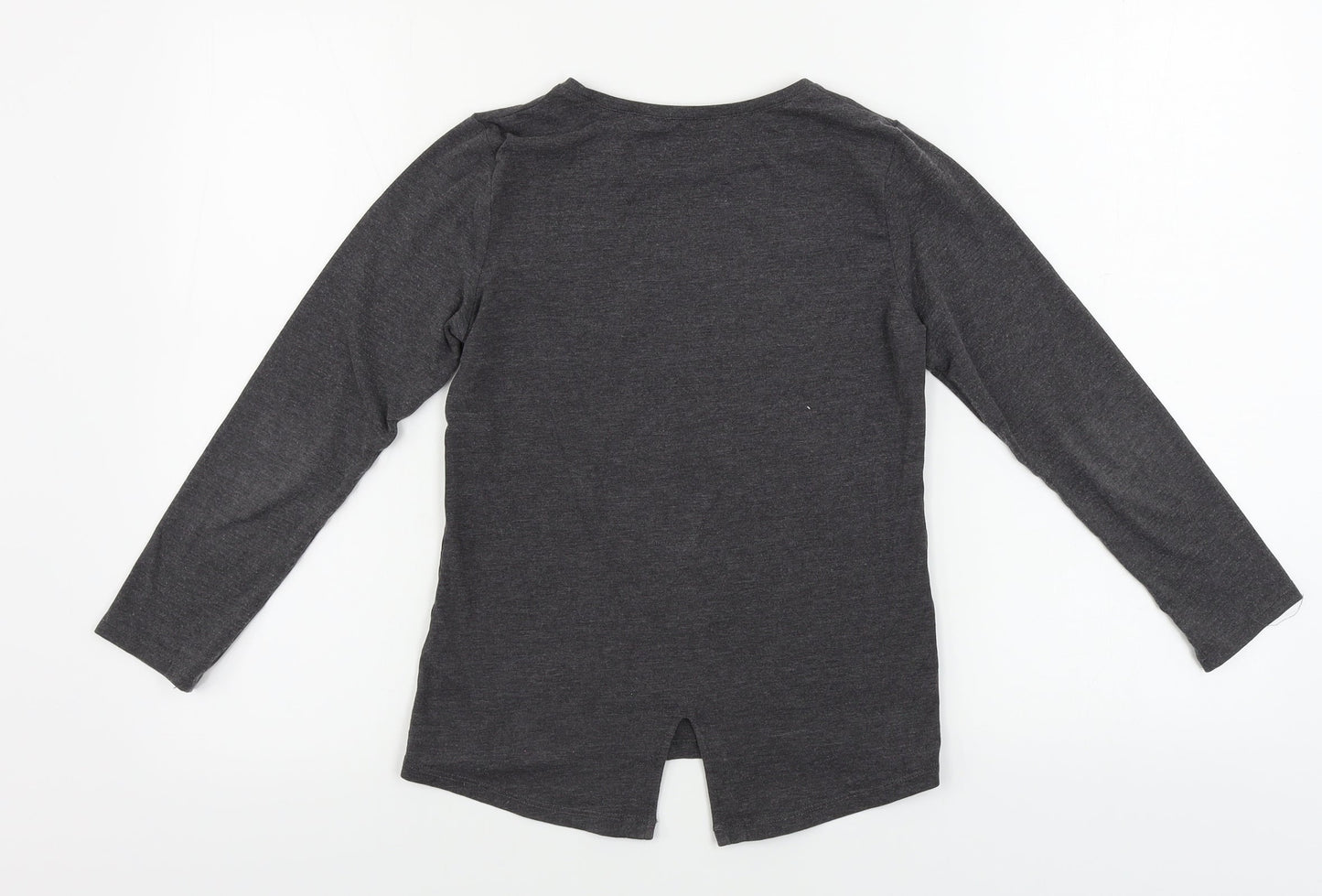 Matalan  Girls Grey   Basic T-Shirt Size 9 Years